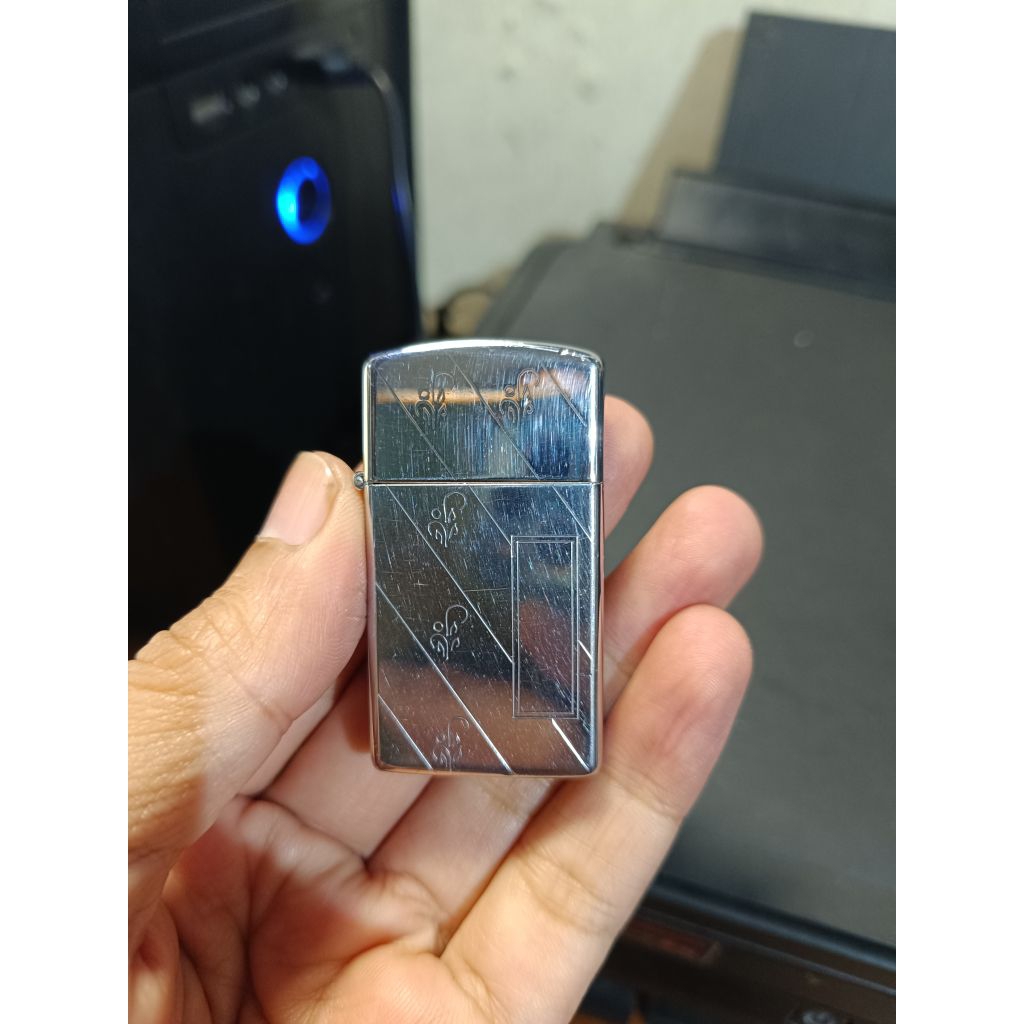 Zippo Slim Diagonal 1962 Vintage