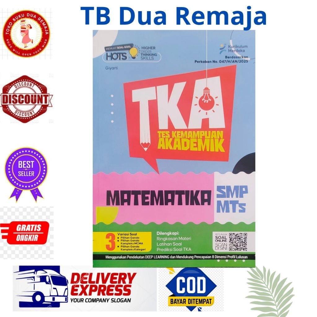 Buku TKA MATEMATIKA SMP/MTs CV PUTRA NUGRAHA