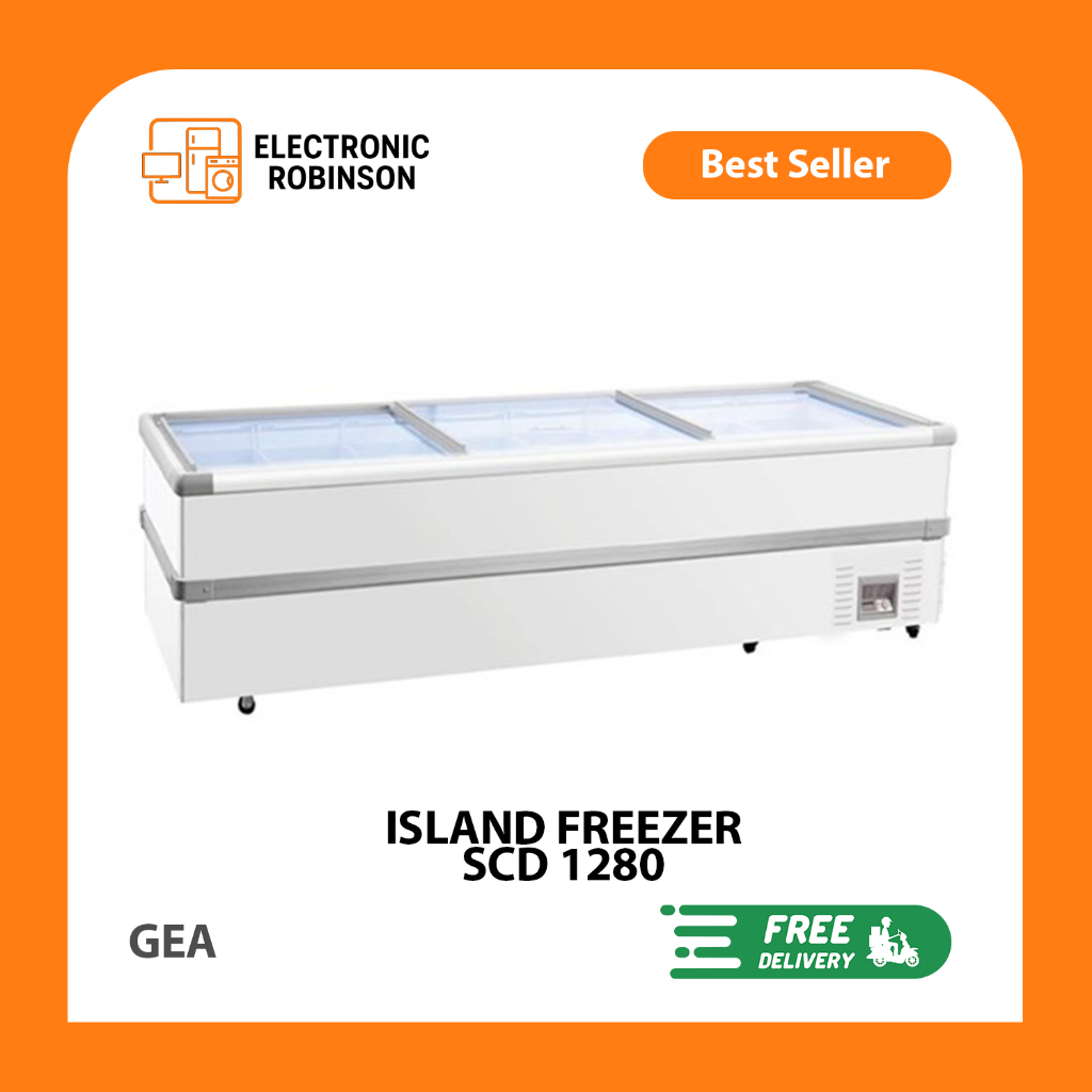 Freezer Kaca Geser Island Freezer GEA SCD 1280