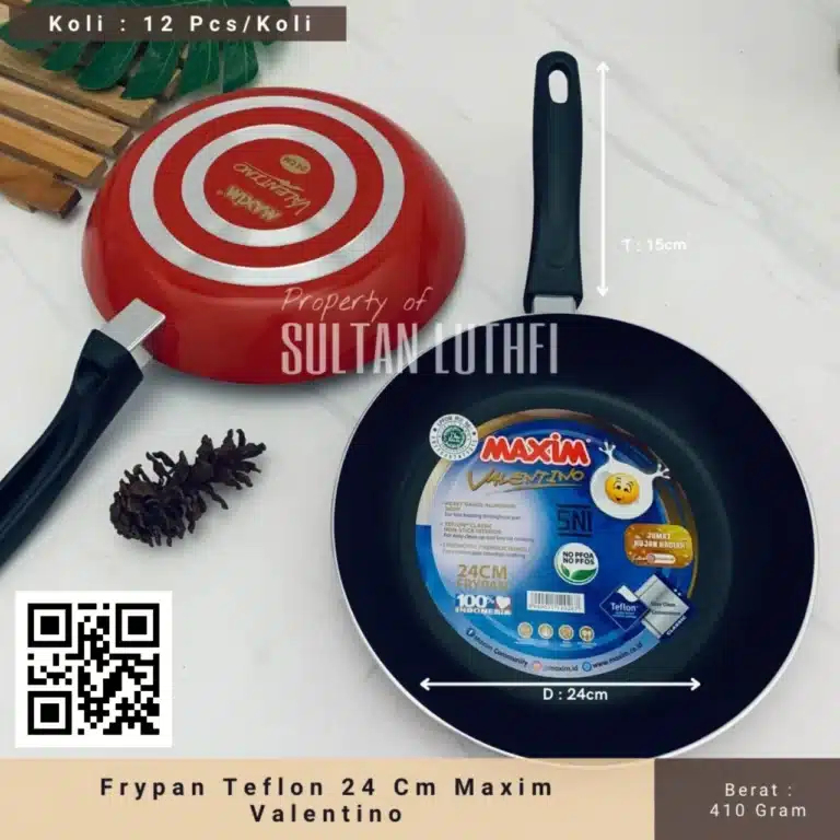 Frypan Teflon 24 Cm Maxim Valentino