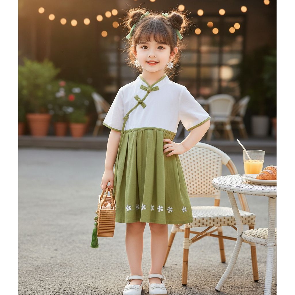 DRESS CHEONGSAM ANAK PEREMPUAN / DRESS CHEONGSAM ANAK CEWEK