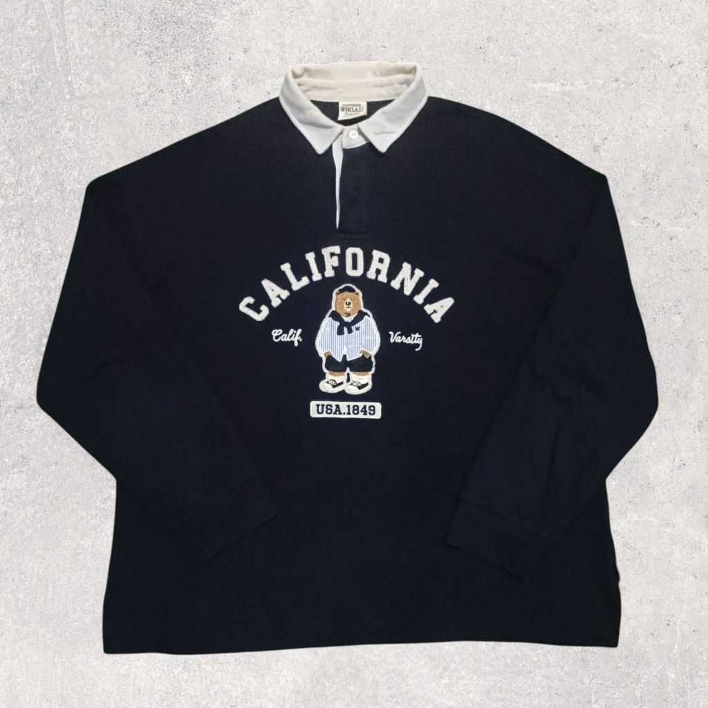 RUGBY SHIRT BY WHO A.U CALIFORNIA SECOND ORIGINAL