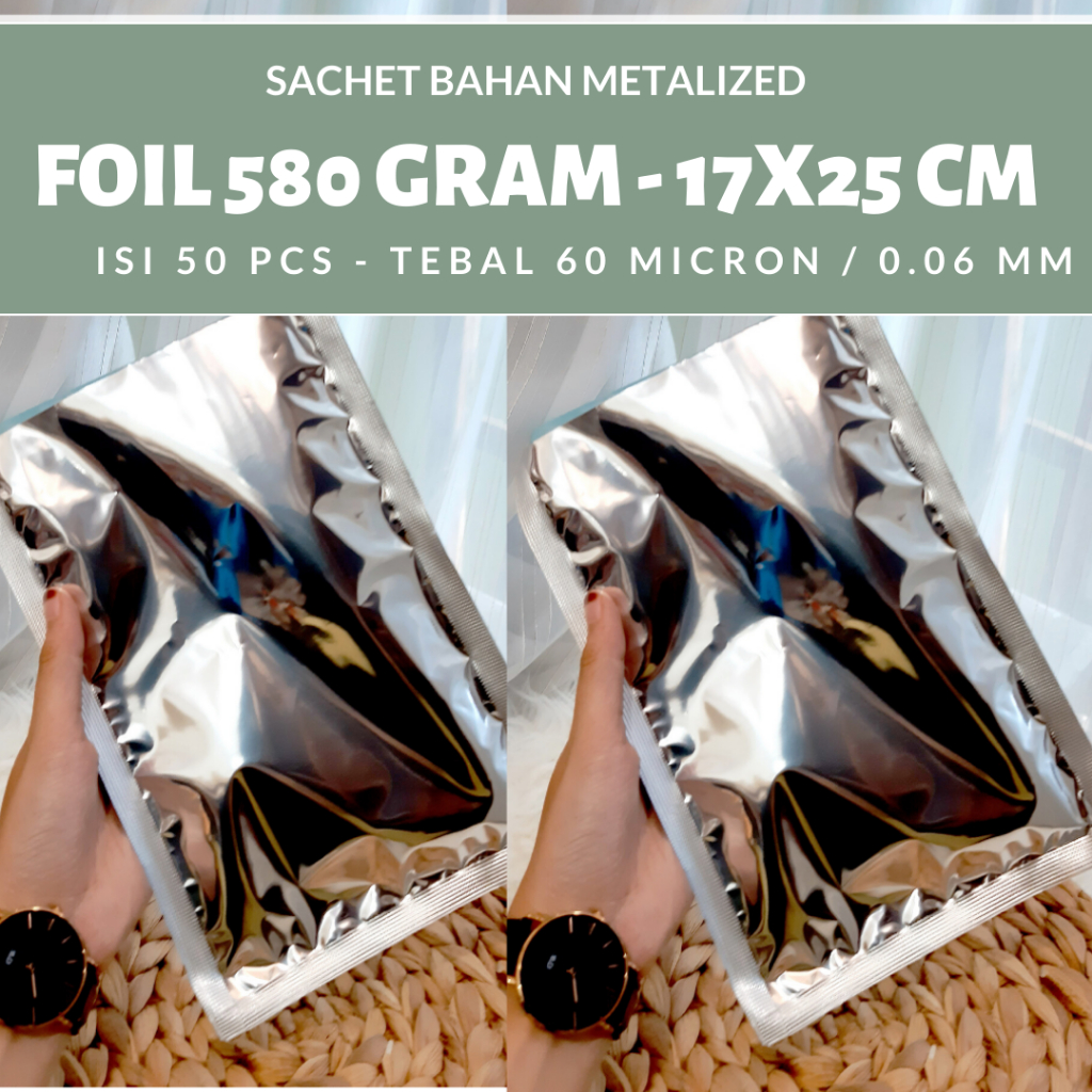 new  ALUMINIUM POIL - KEMASAN ALUMUNIUM FOIL SACHET - foil bag besar 17x25 putih tempat alumunium fo