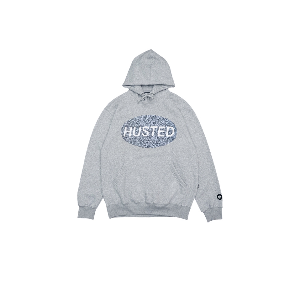 HUSTED SWEATER DEADLOG MISTY GREY HOODIE