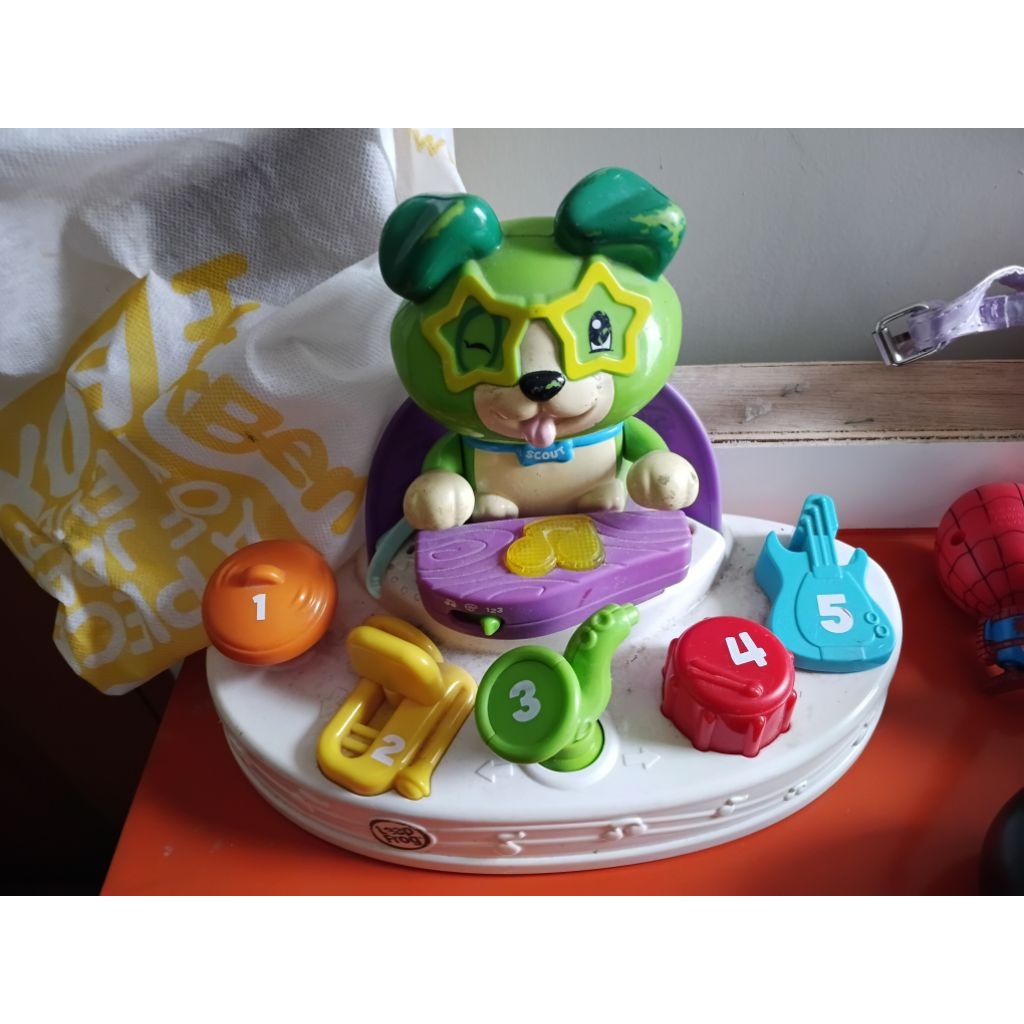 leapfrog second preloved mainan bayi baby toys sound angka hurus bunyi asli scout elektrik