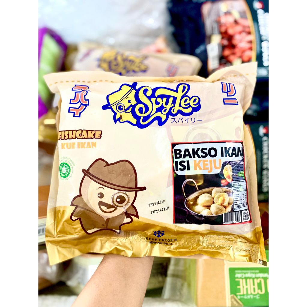 SPYLEE Bakso Ikan Isi Keju 500gr / bakso ikan isi keju frozen
