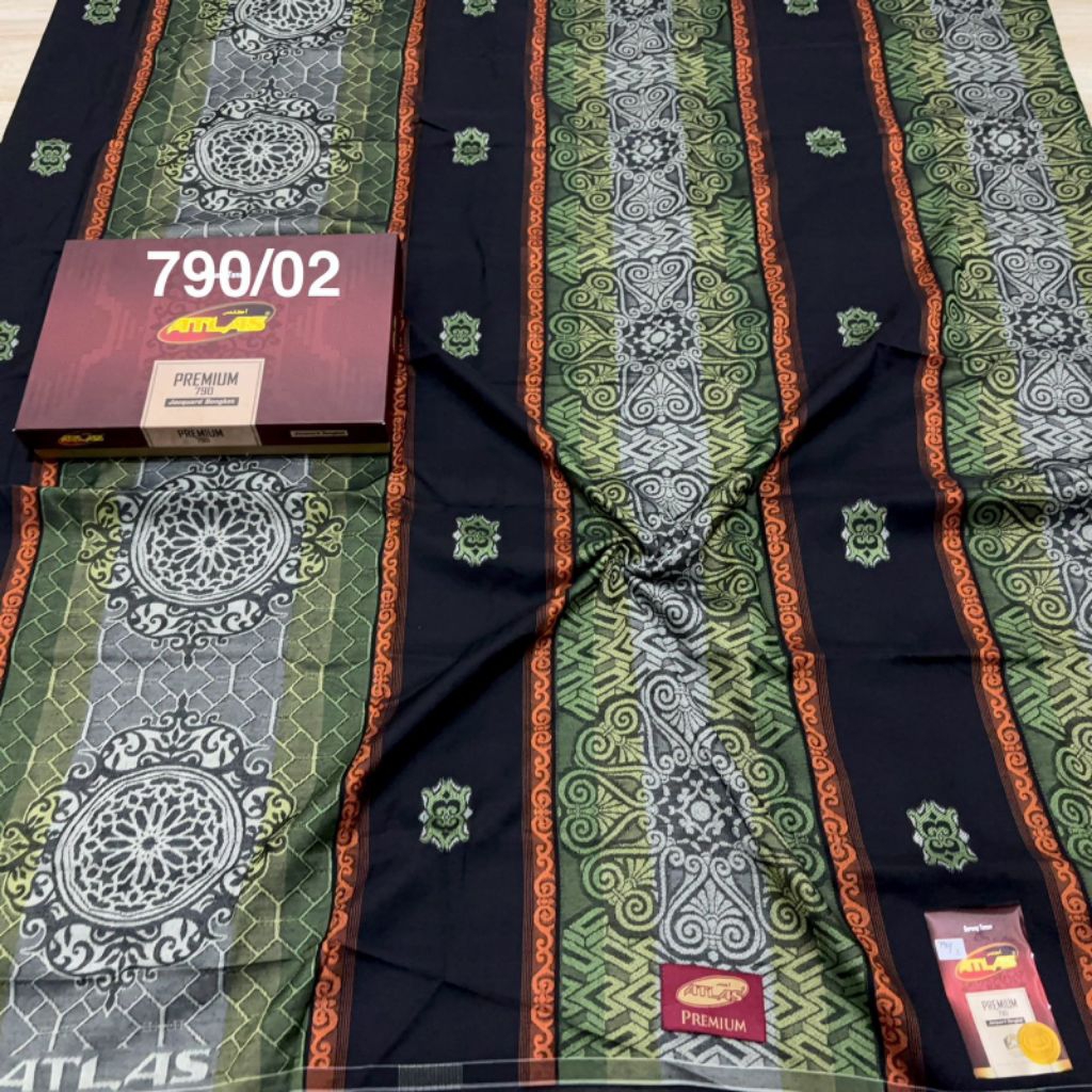 Sarung Atlas Premium 790 Jaquard Gold