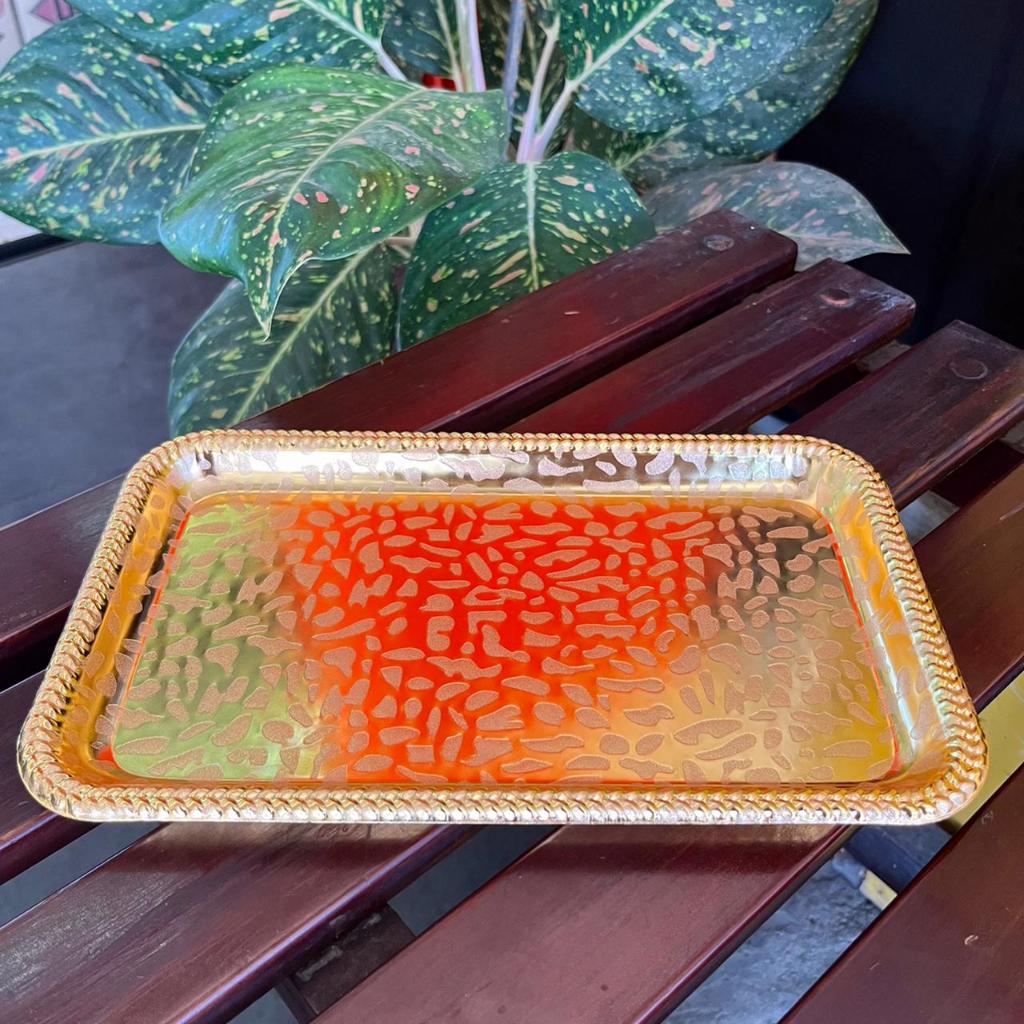 Nampan mini gold tutul /nampan/ baki tempat uang panaik/nampan kota perhiasan