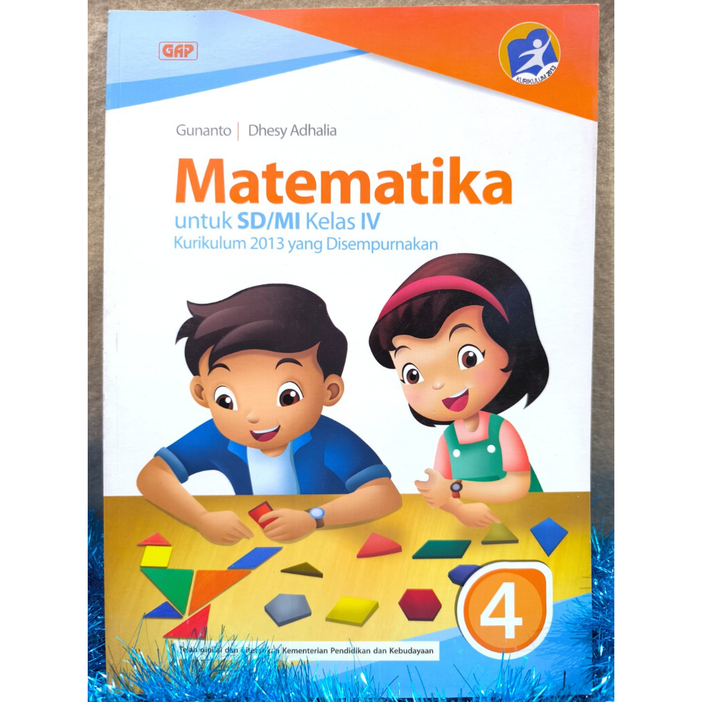 Buku Paket Matematika Kelas 4 Gunanto Kurikulum 2013 Gelora Aksara Pratama