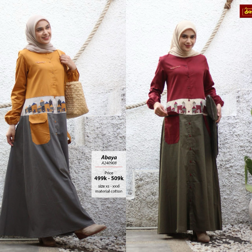 Abaya Dannis A240908/ Abaya dannis dewasa