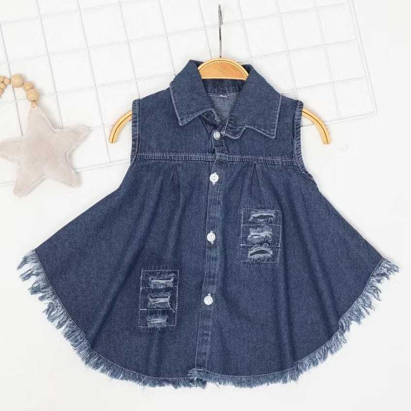 Dress Jeans Anak 1-4 Tahun | Dress Anak Perempuan | Midi Dress Anak