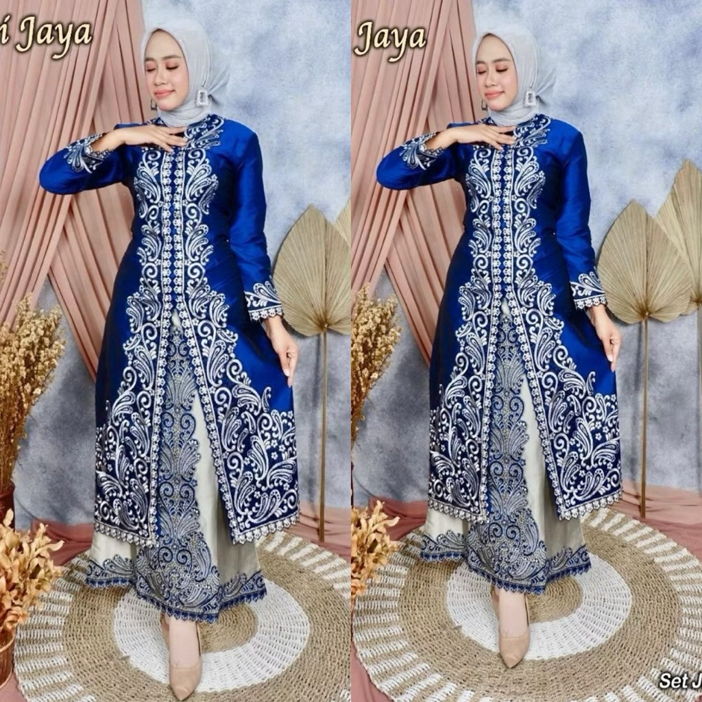 KEBAYA MODERN ~ KEBAYA SERAGAMAN  PESTA ~ SET KEBAYA KIPAS SAPU JAGAT ~ ORIGINAL MEKAR JAYA