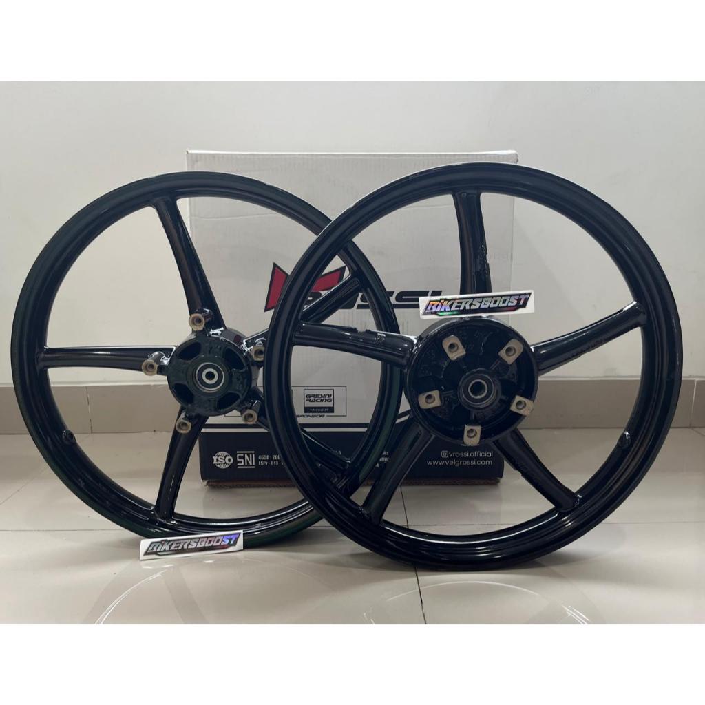 VELG VROSSI SPRINT SANCA PALANG 5 MX KING 160 215 17 BLACK GLOSS  V Rossi RACING ORIGINAL