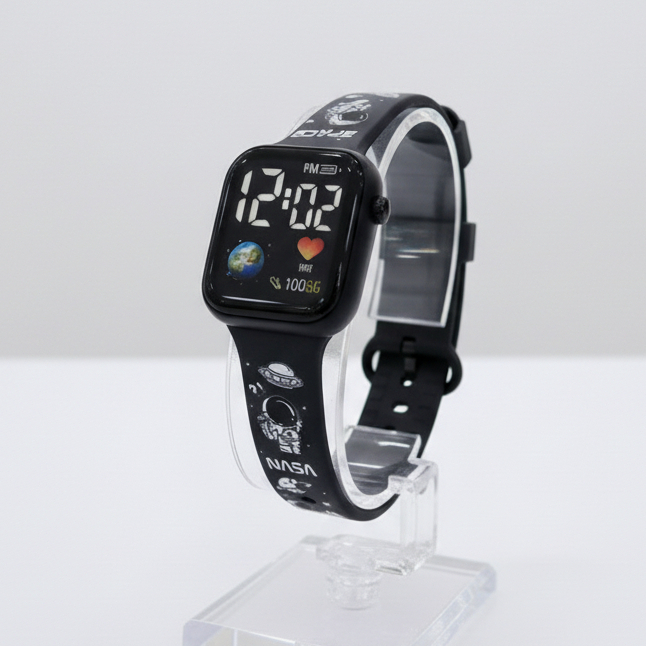 FREE BOX jam tangan anak laki laki 2 tahun 3 tahun led karakter astronot batman