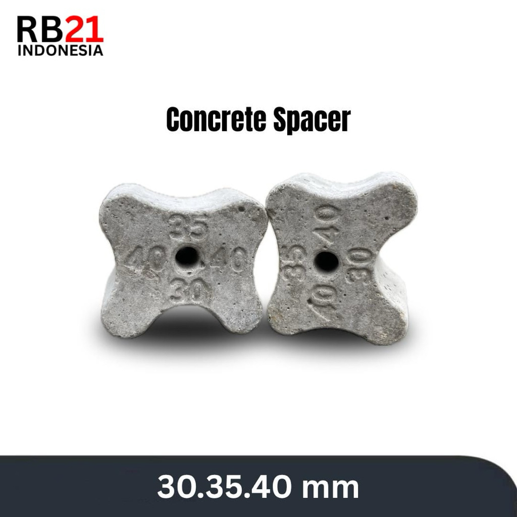 Tahu beton Beton decking Spacer besi beton 30.35.40mm 100pcs Tahu beton Decking beton alas besi beto