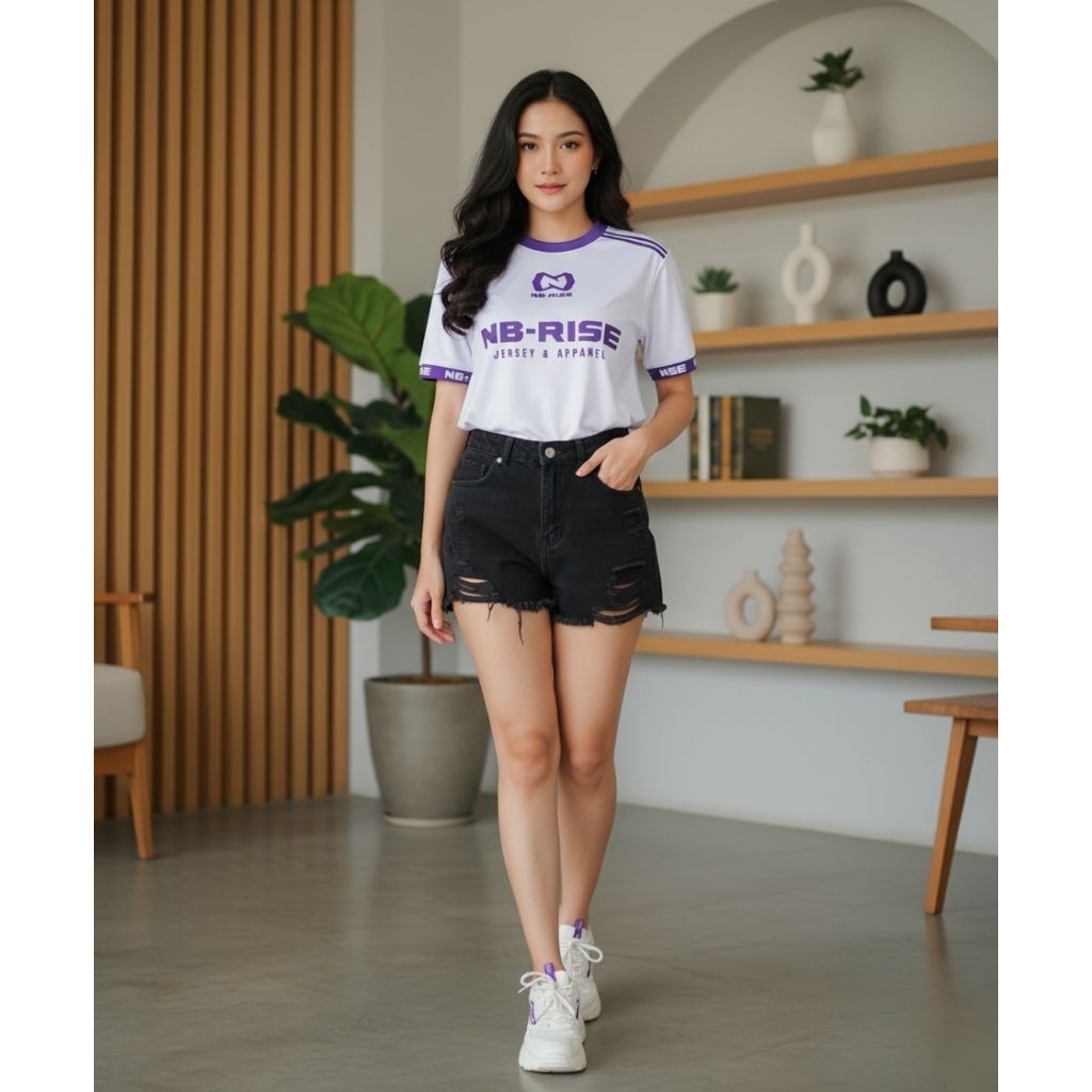 Baju Jersey Wanita / Jersey Vintage Oversize / Kaos Jersey Vintage Rugby Soccer Oversize Jumbo XXL C