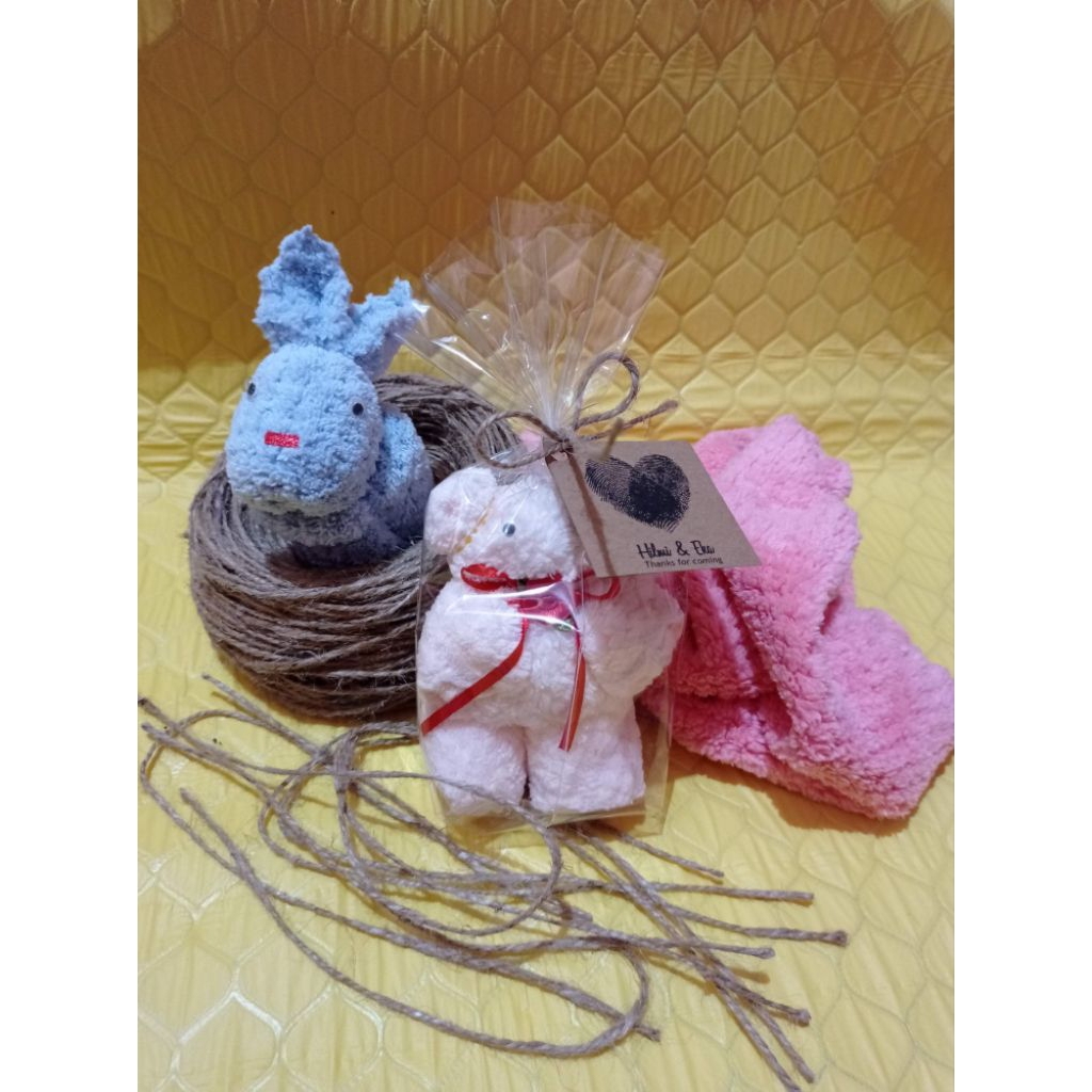 Boneka souvenir pernikahan aestetic murah souvenir pernikahan unik hantaran wedding gift handuk keci