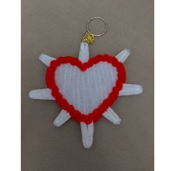 Gantungan tas /gantungan kunci kawat bulu / gantungan love /gantungan aesthetic/ SH terate / SH madi