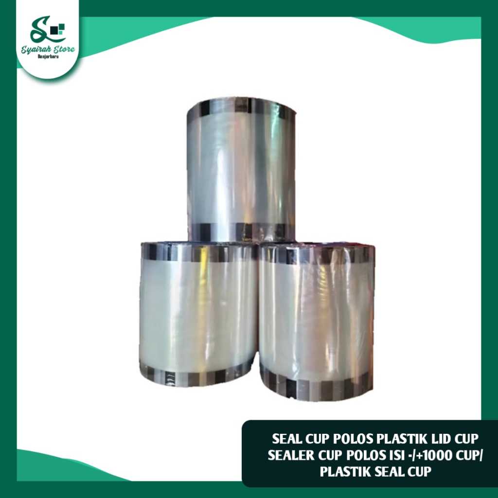 Plastik Lid Cup Sealer Motif Polos - 1000 Cup / Plastik Cup Sealer