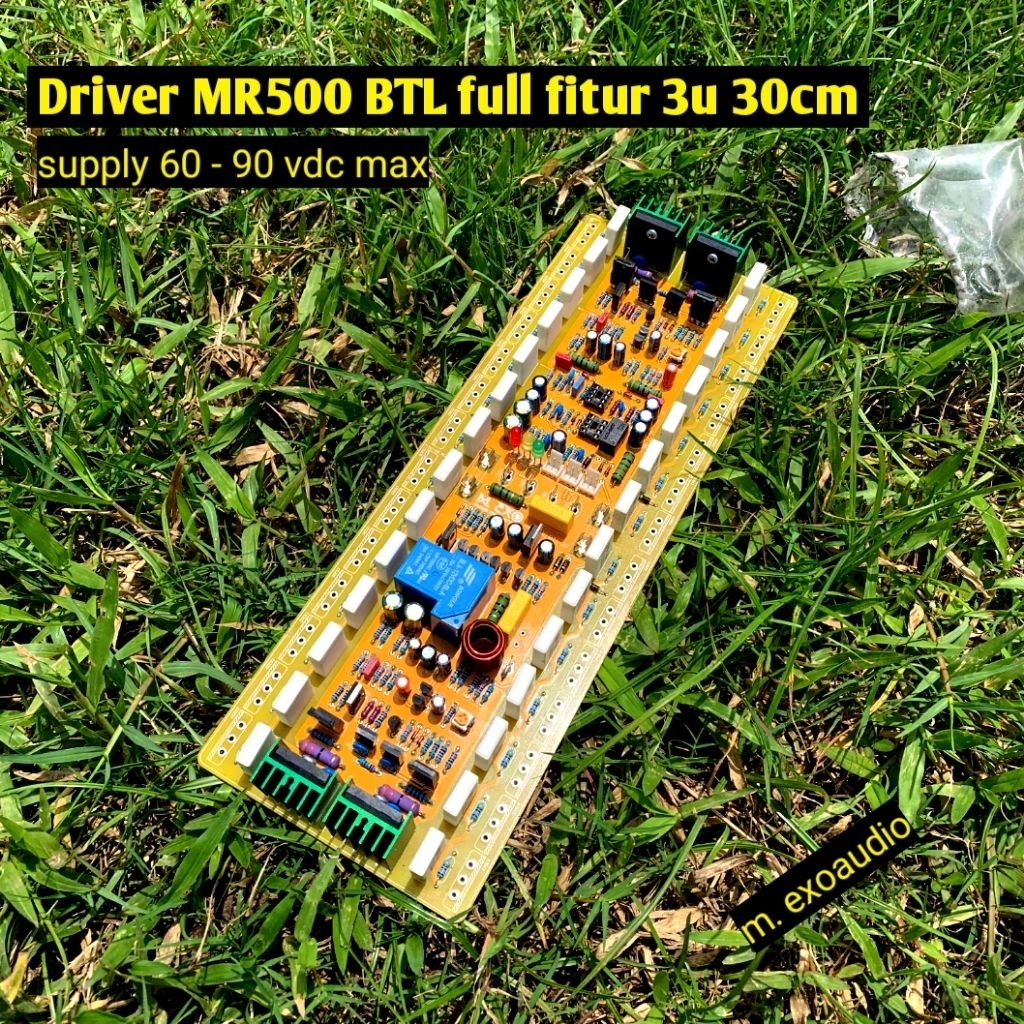 Kit Driver BTL MR500 Tef 3u 30cm Balap  Max 65vac Super Watt Besar