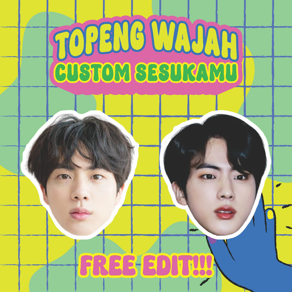 TOPENG WAJAH CUSTOM SESUKAMU SEHARI JADI