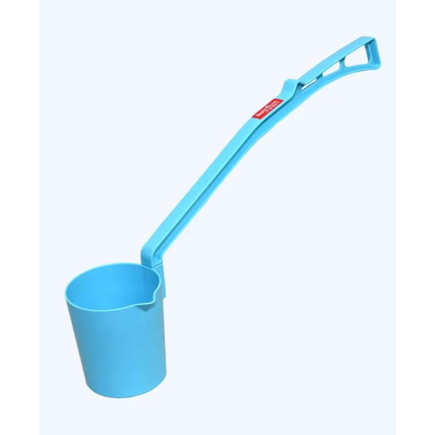 Gayung Es Buah Putih Plastik Gagang Panjang Scoop Gayung Makanan Sekop Es Centong Minuman Minum Serb