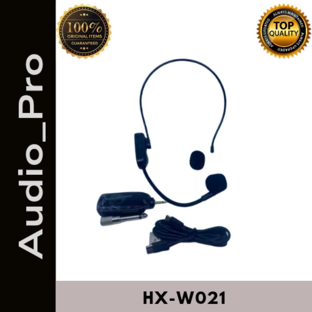 MIC BANDO TaffStudio WIRELESS HX-W021 2.4 u/mic imam, mic instruktur senam, mik dosen