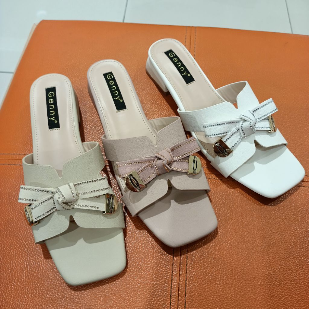 sandal wanita heels 3cm GENNY original