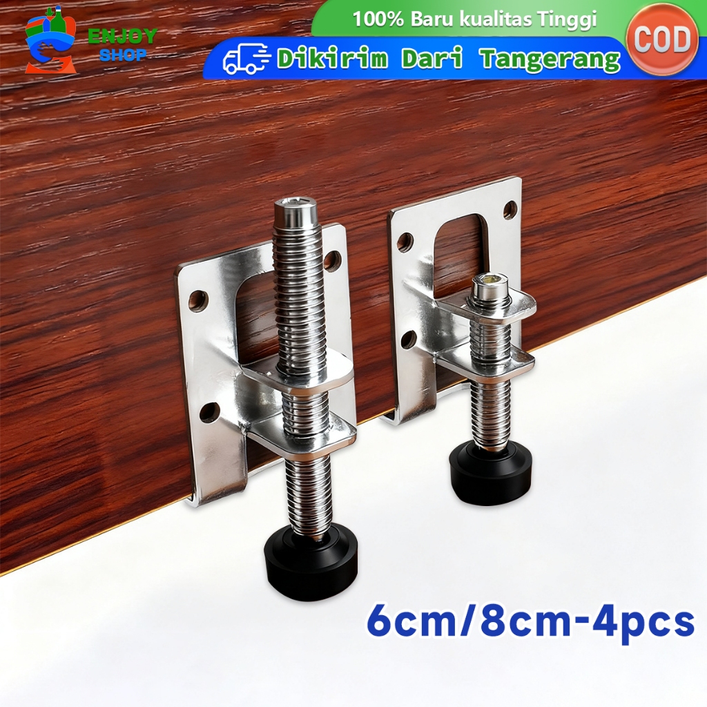 4pcs Set Kaki Furniture Adjustable Adjuster Kaki Meja Untuk Lemari Kitchen Set Dan Wardrobe