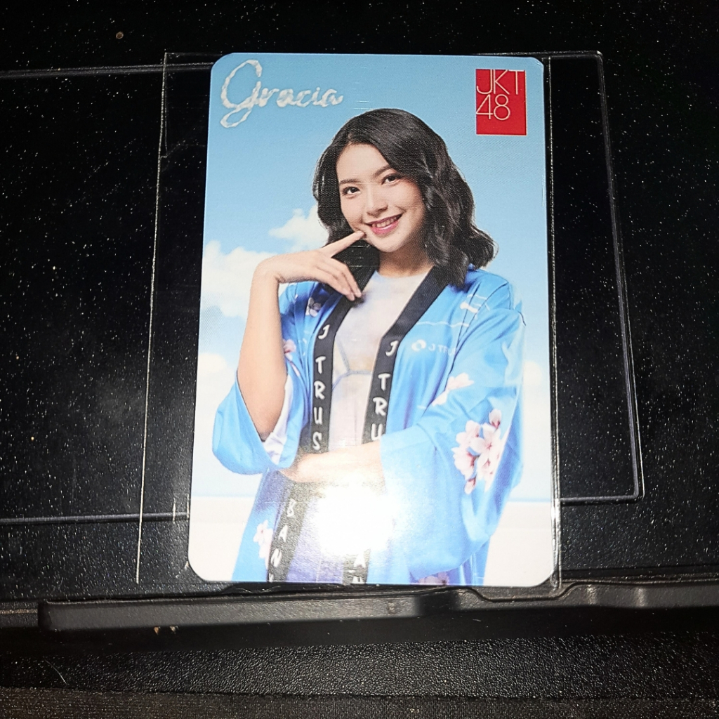 Photocard PC Ori Official JKT48 Gracia Blue X Jtrust Vol.2 | Seri 2