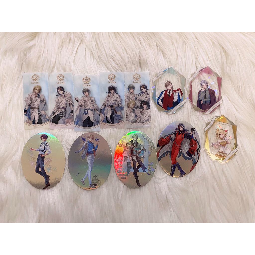 [ READY STOCK ] NIJISANJI JP EN Luxiem Clear Card Sticker