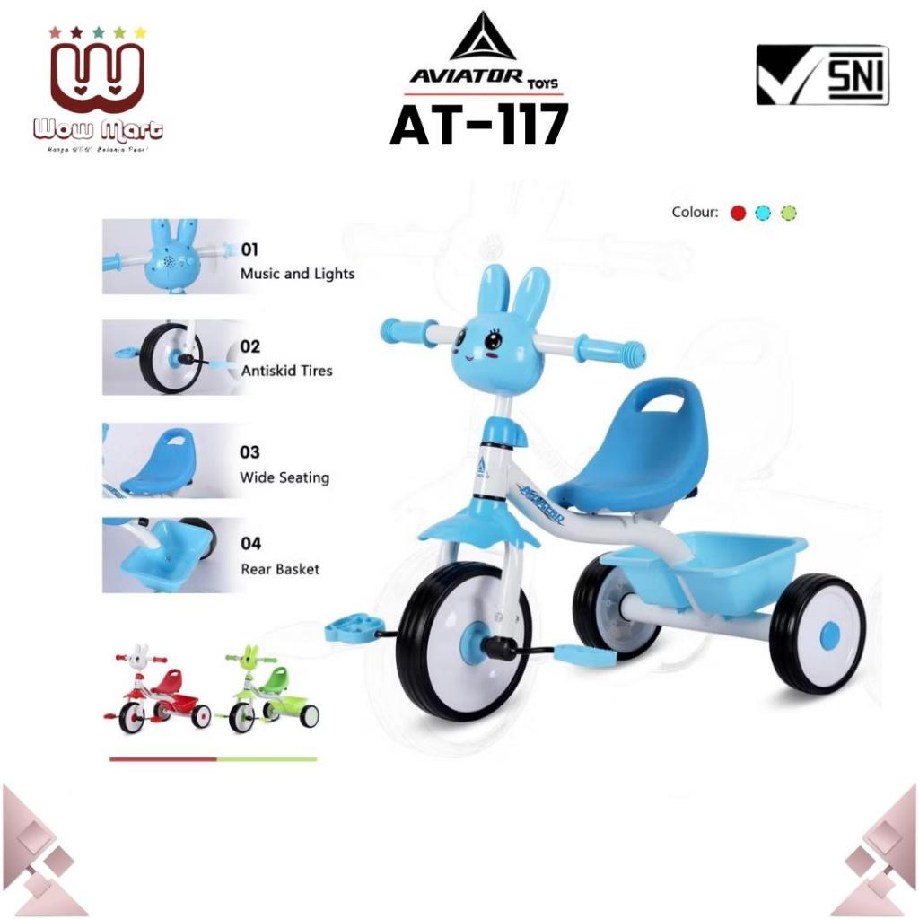 AT 117 AT 118-7 Aviator Kids Tricycle Bike // Sepeda Roda Tiga Anak Karaker Hewan // At-117 At-118-7