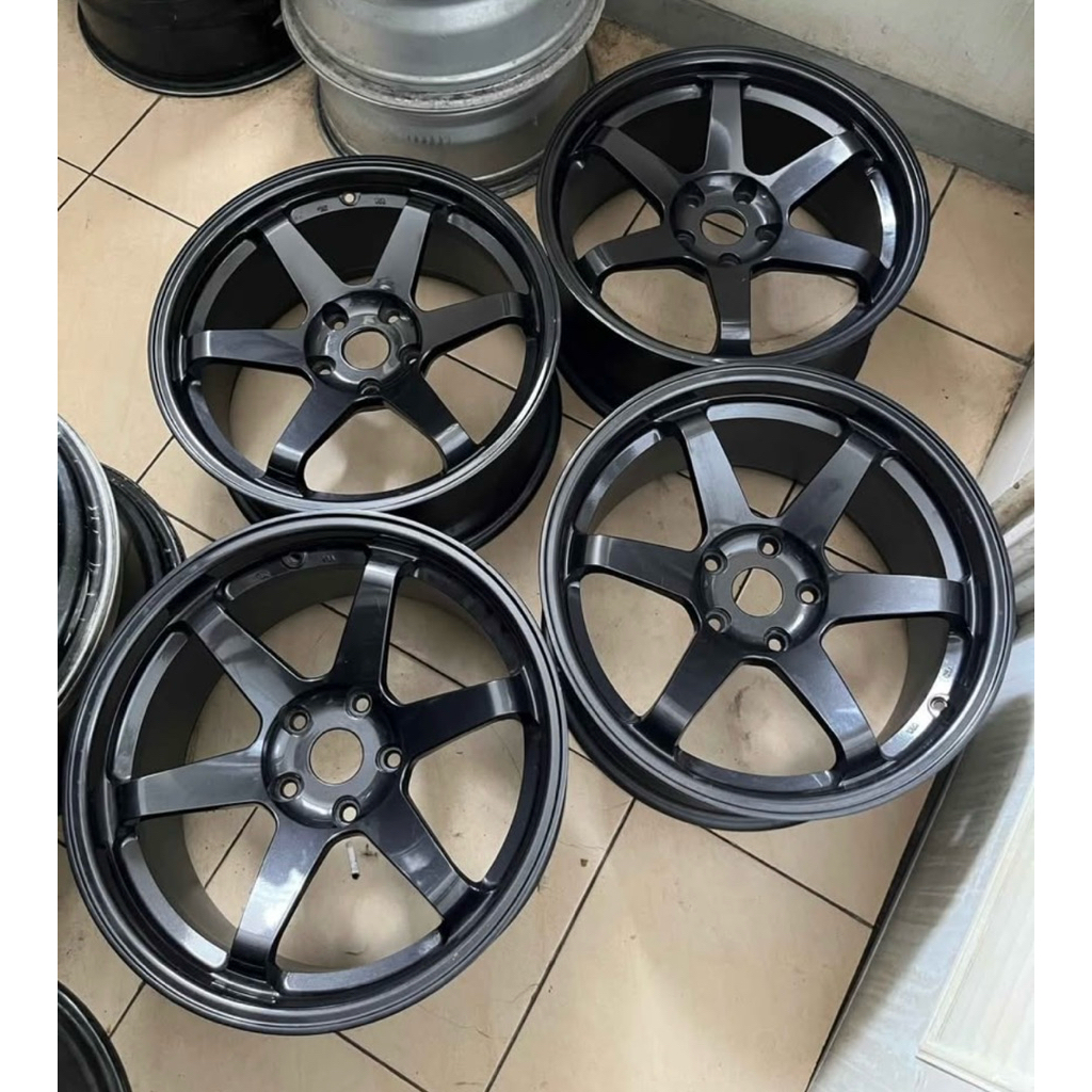 Velg BMW TE37 Supercopy R18. Lebar 9-10. Et 35-25. Pcd 5x120. For BMW X5, F30, F10, dll