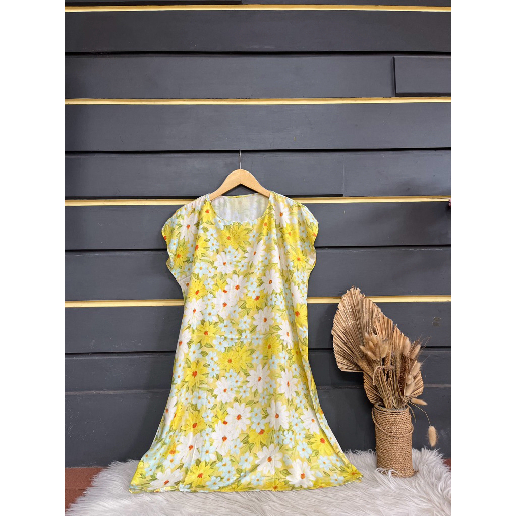 Daster Long selutut Grosir Murah Konveksi Tasikmalaya Daster 30 ribu Selutut Non Busui dress wanita