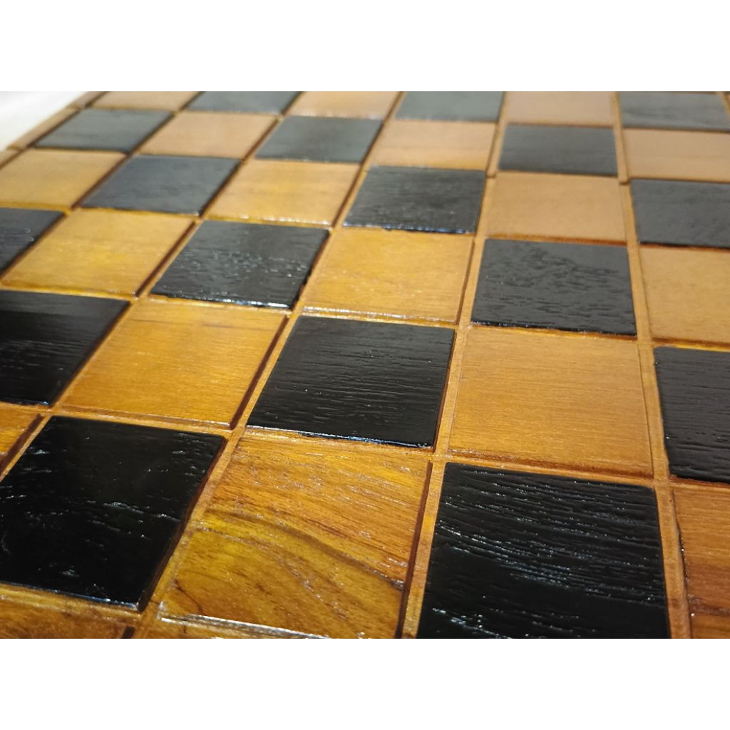 Lapangan catur chess board Kayu jati asli