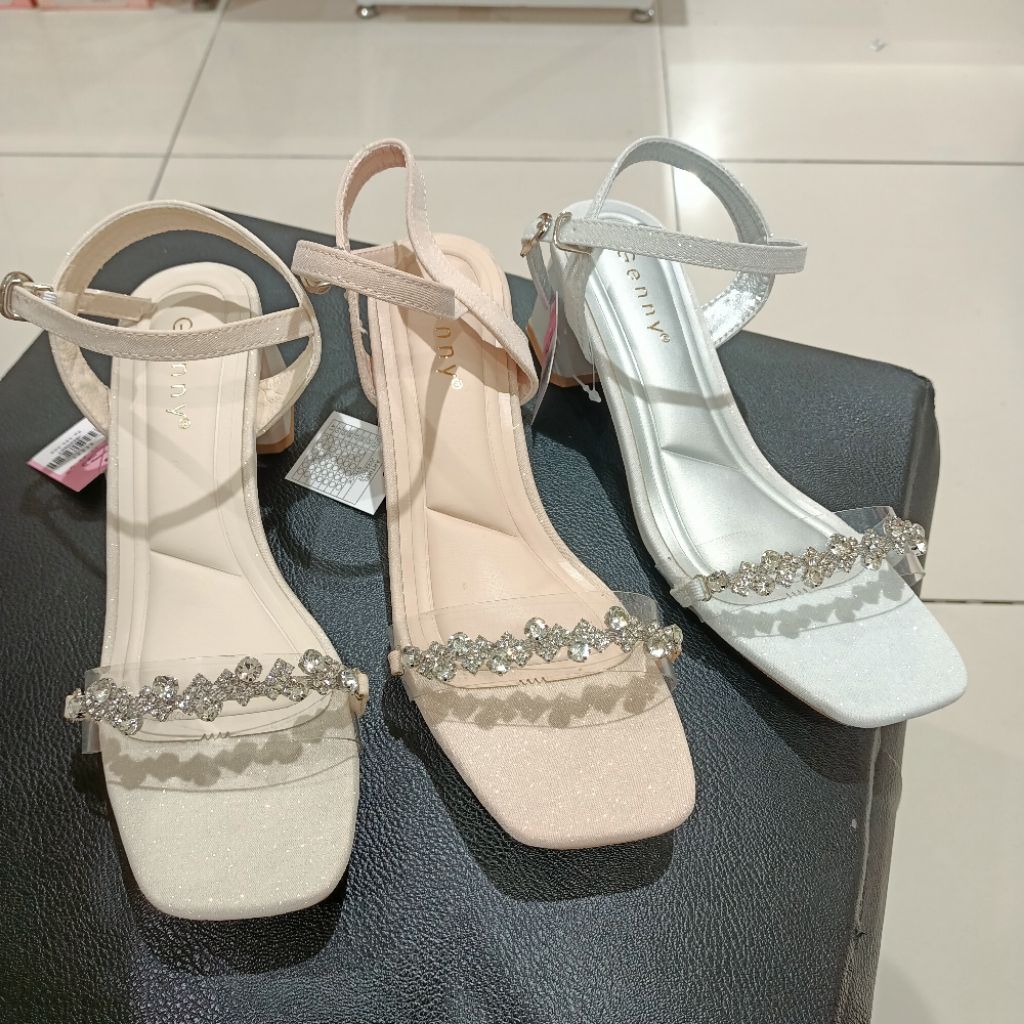 sandal wanita pesta heels 5cm GENNY original