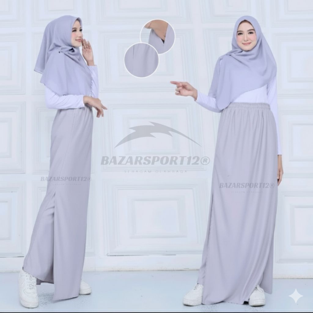 Rok Celana Muslimah wanita Panjang terkini [Rok Celana Olahraga Muslimah]