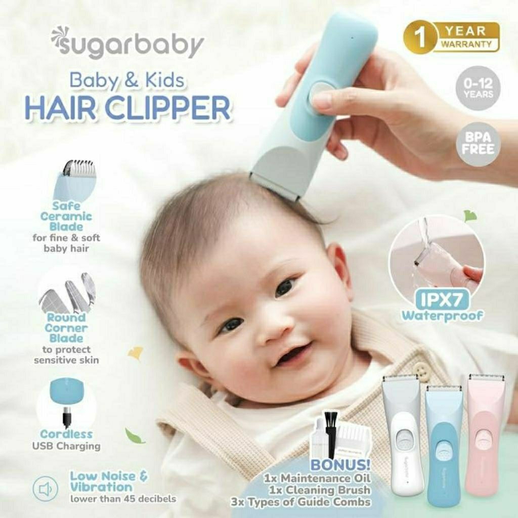 Sugar Baby Kids Hair Clipper / Kuru Baby Hair Clipper / Goto Hair Clipper / Pencukur Rambut Elektrik