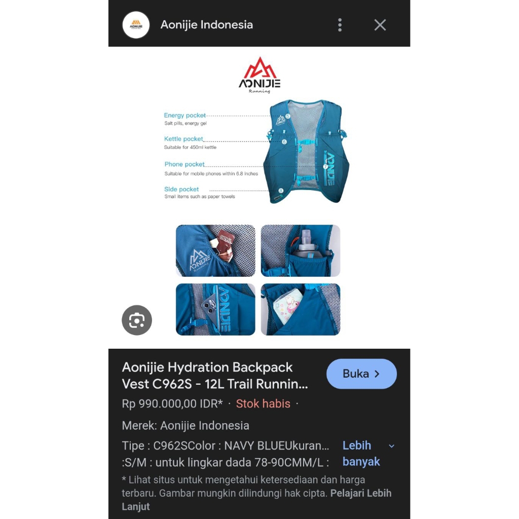 Hydropack Aonijie 12 L