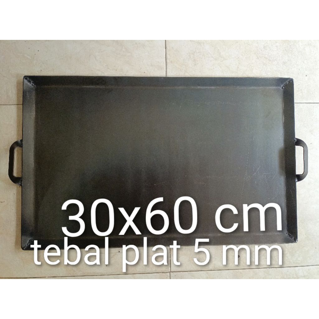 wajan roti panggangan martabak pembakaran anti lengket 30x50 kuali teflon pan panci plat baja besi p