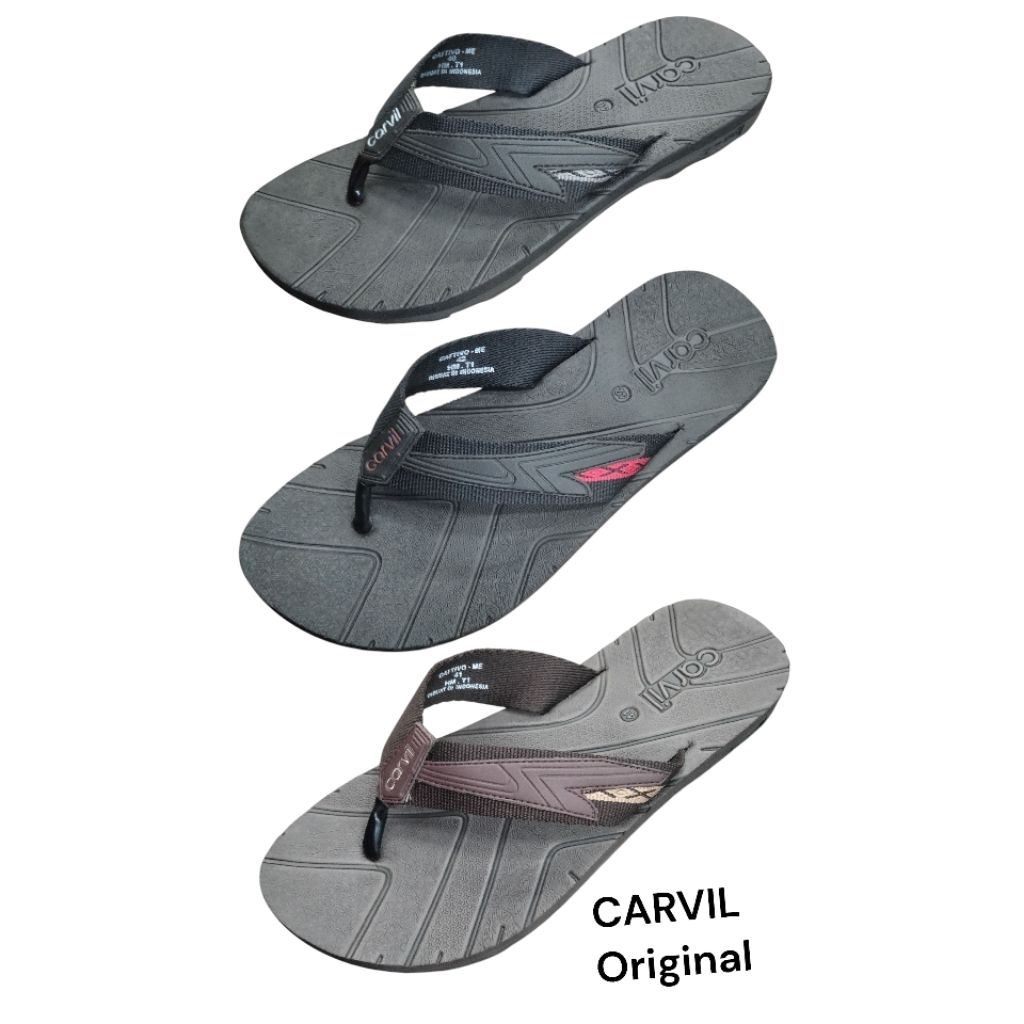 SANDAL CARVIL ORIGINAL JEPIT TALI KAIN 38_44
