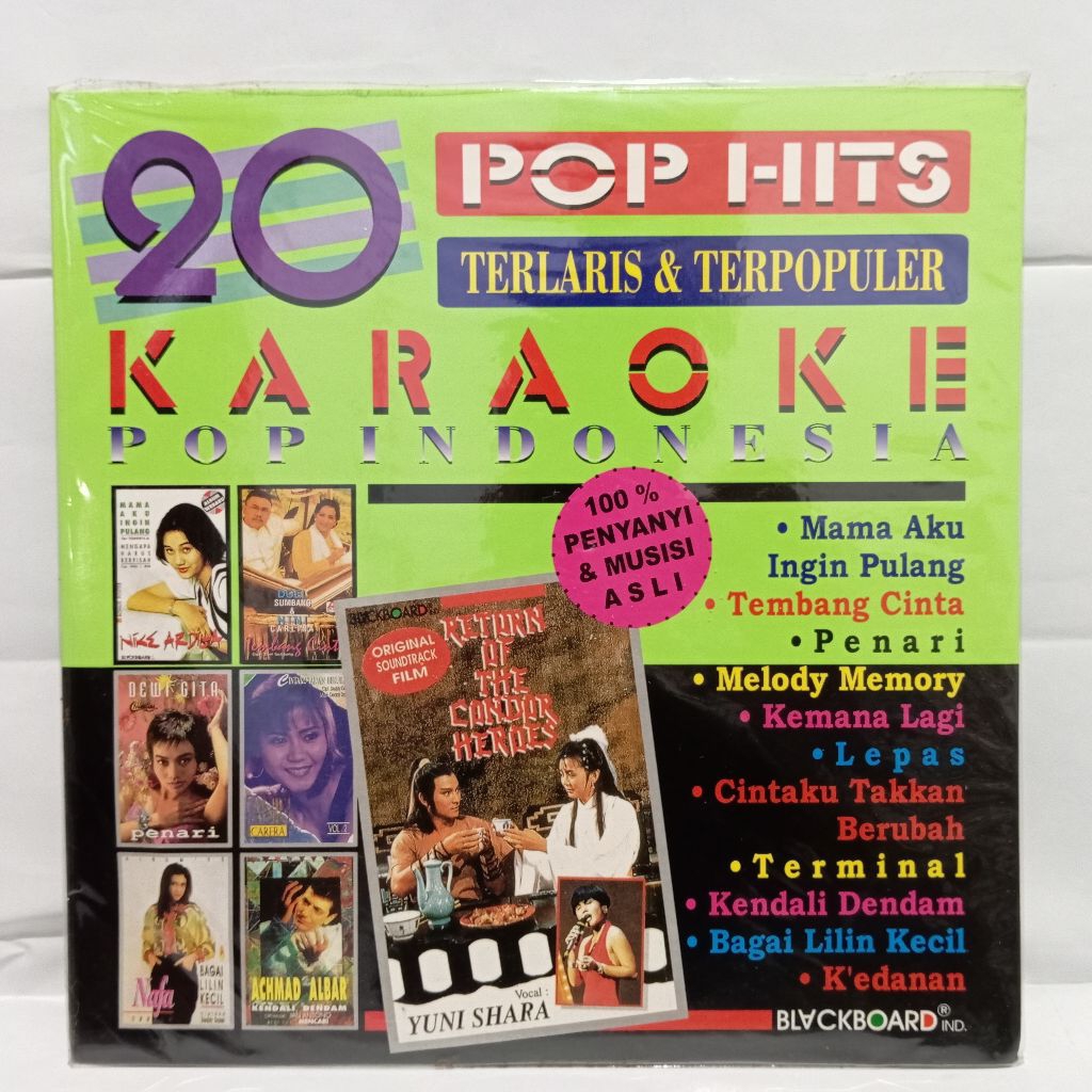 Laser Disc 20 Pop Hits Terlaris & Terpopuler Karaoke Pop Indonesia - Nike Ardilla Nafa Urbach Iwan F