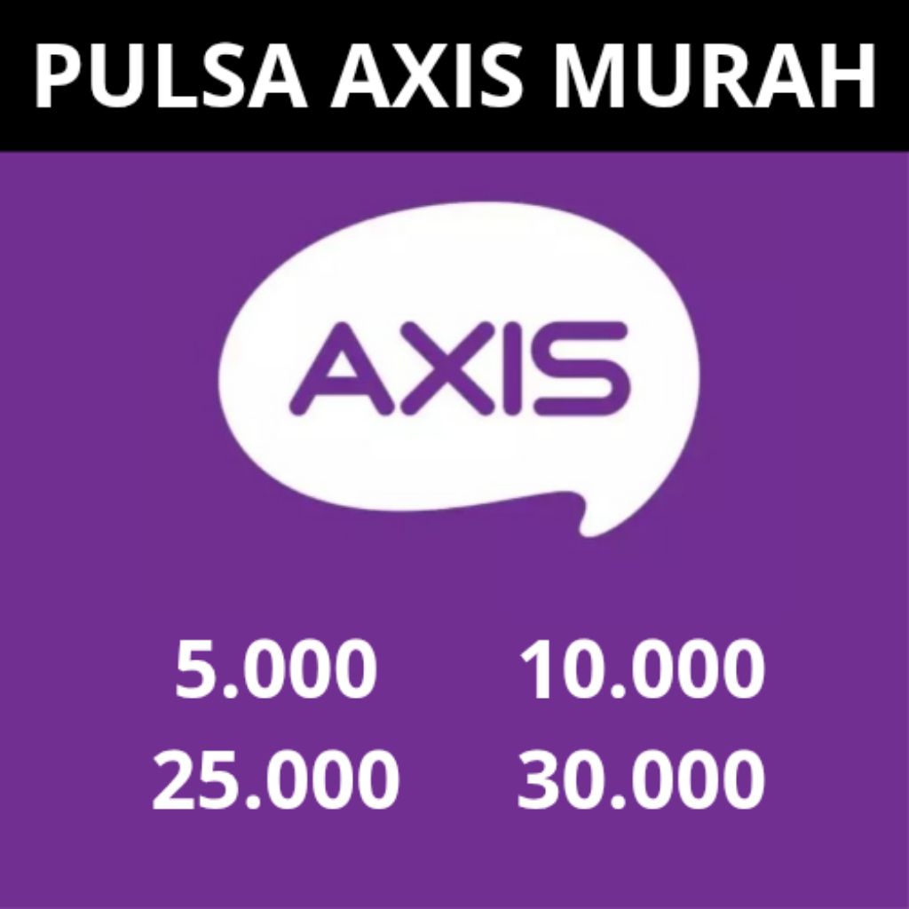 PULSA OPERATOR AXIS TERMURAH 5000 - 30000