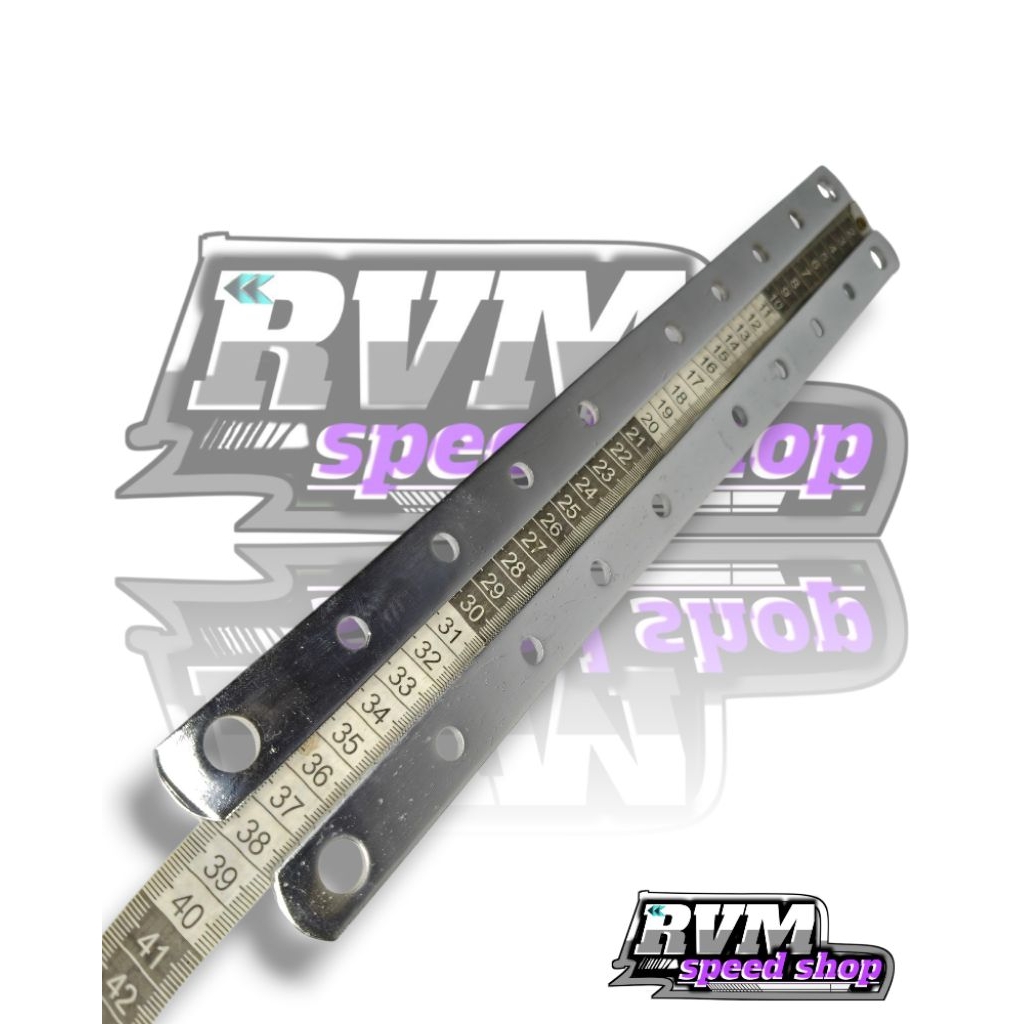 Penggaris besi chrome tebal/pangkon knalpot racing/knalpot