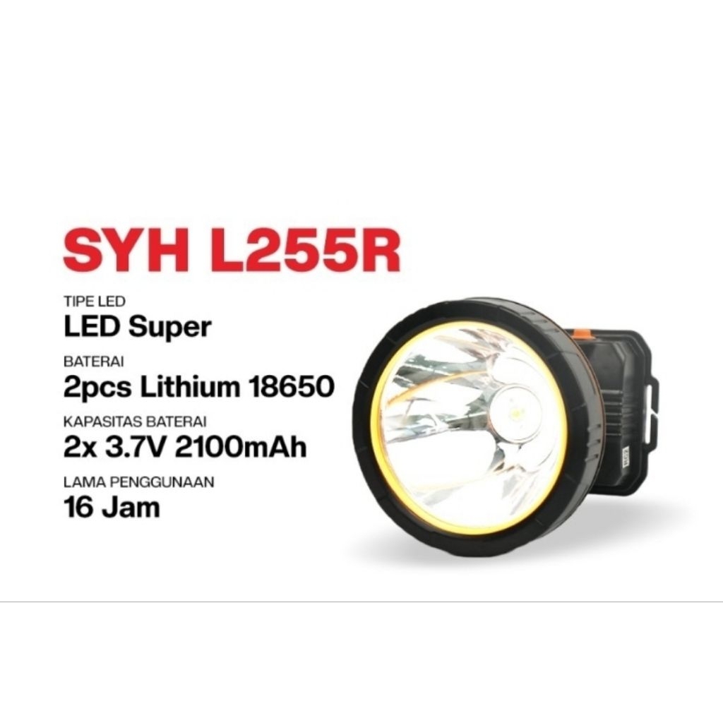 Senter Kepala Surya SYH L255R 25 Watt