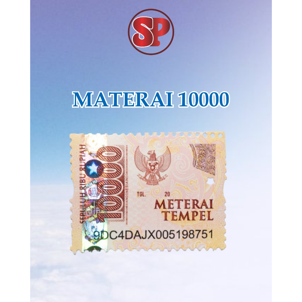Materai 10 ribu jual materai murah DIJAMIN ASLI