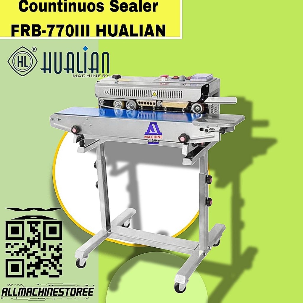 Mesin Sealer press plastik otomatis Countinuos Sealer FRB-770III hualian