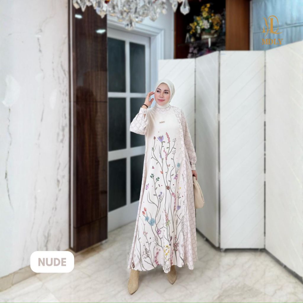 Lady Marvella dress gamis terbaru premium original by Mdly