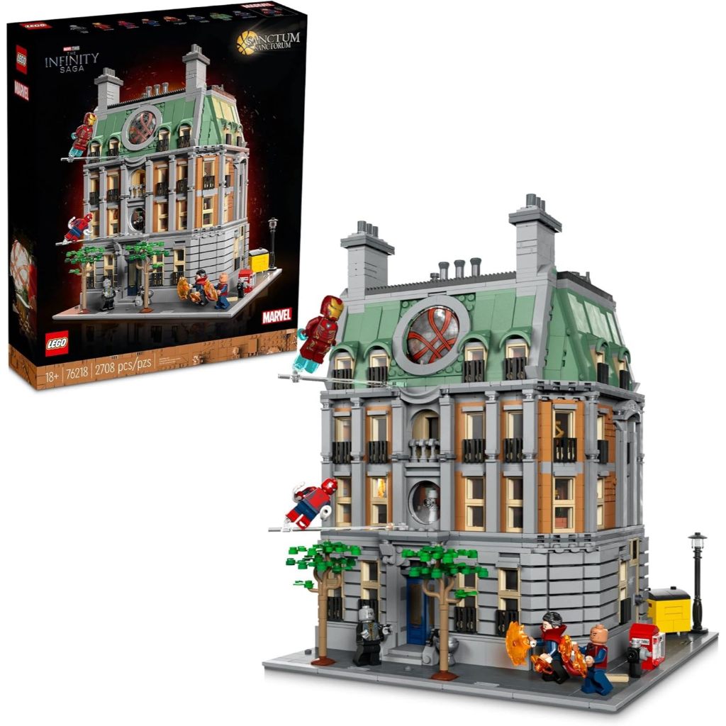 Lego Marvel Sanctum Sanctorum 3-Story Set 9 Minifigs