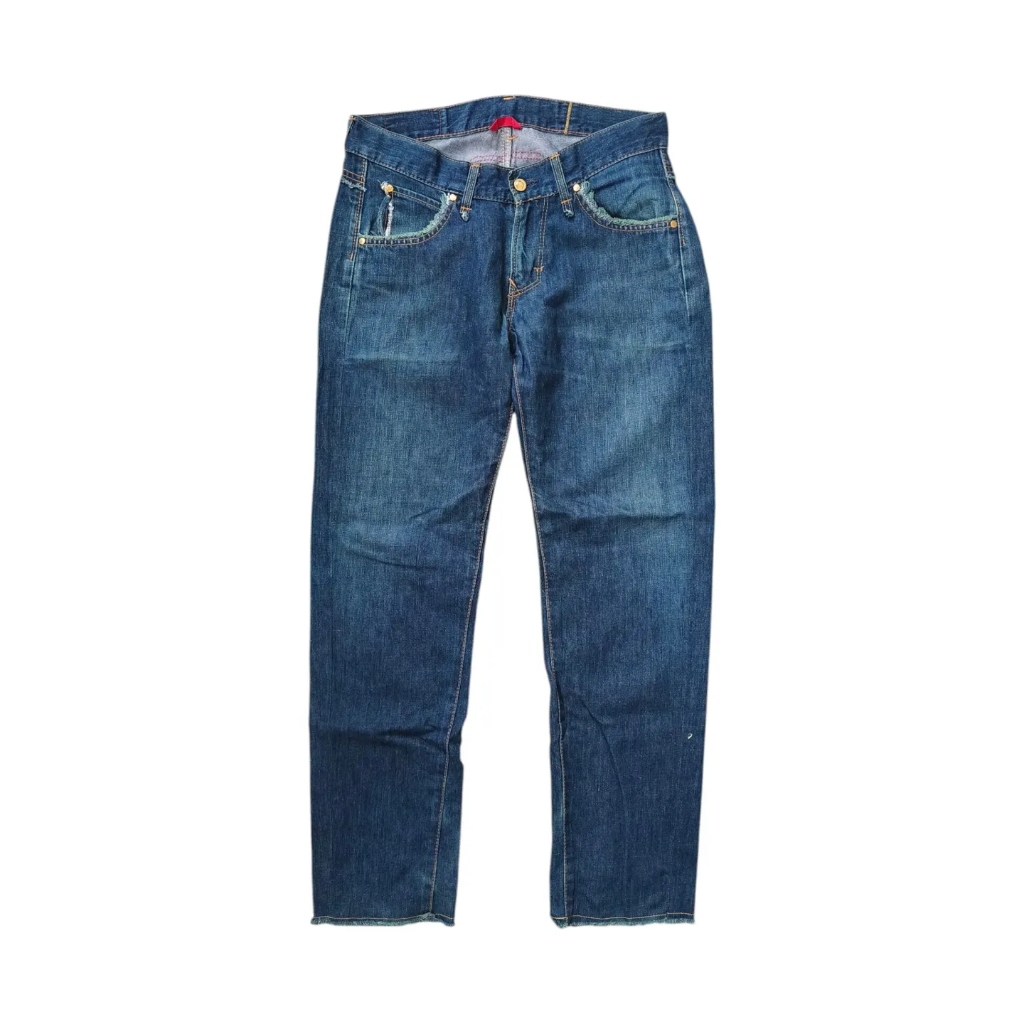 EDWIN 503 SS - Celana Jeans Celana Jeans Pria Celana Denim Pria RAW HEM Original Made in Japan Size 